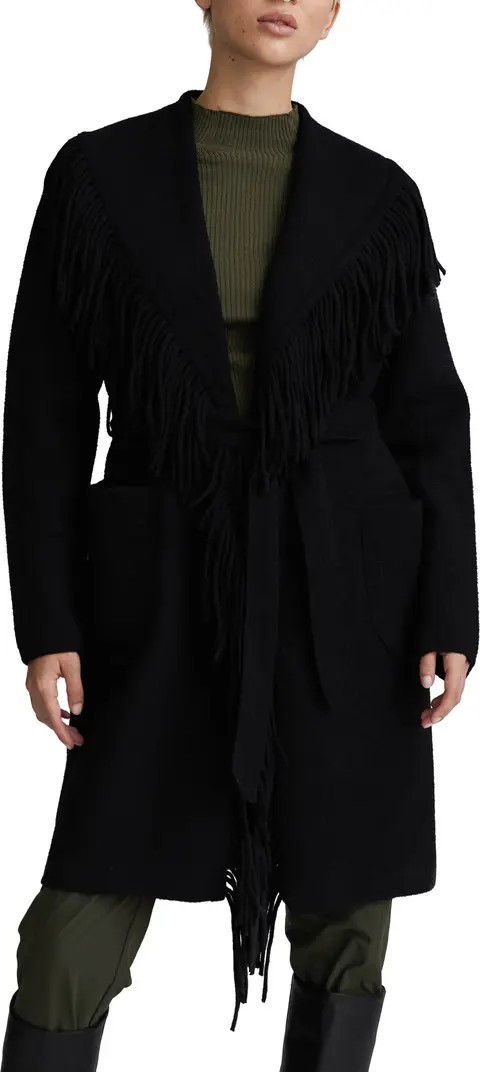 NVLT Fringed Eyelash Knit Sweater Coat | Nordstromrack | Nordstrom Rack