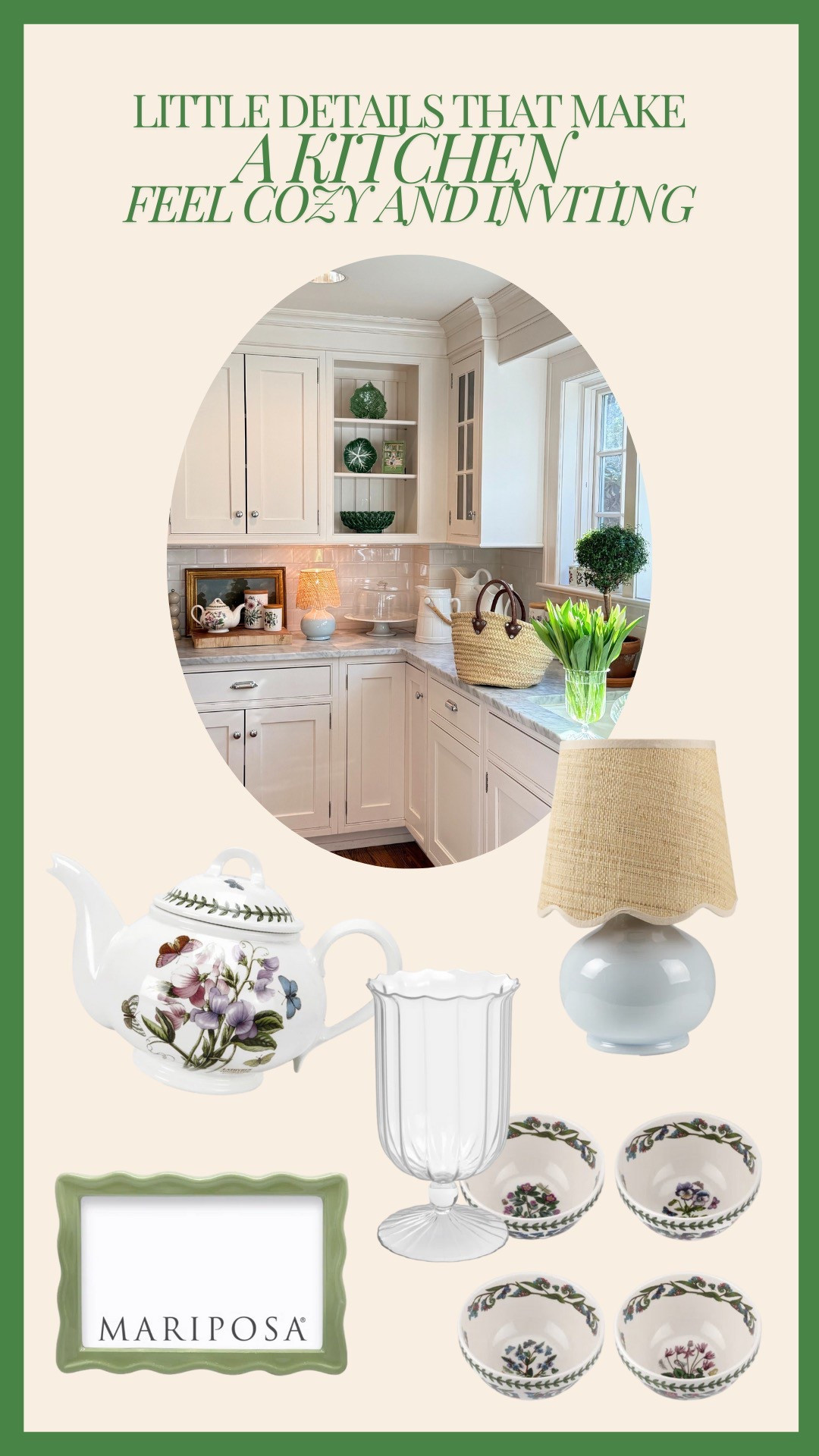  It's the little things that make all the difference when creating a kitchen that feels cozy and inviting. For me, it's all about fresh flowers in a pretty vase, a little counter lamp, framed family photos, and collected dishware. Shop my favorites as part of the @birchlane x @brunchwithbabs collection, perfectly curated to bring warmth into every home! #BirchLanePartner #MyBirchLane

#LTKHome