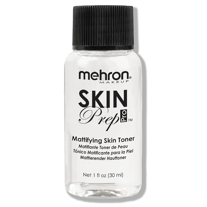 Mehron Makeup Skin Prep Pro Mattifying Skin Toner | Long Lasting Pre-Makeup Skin Primer (1 fl oz) | Amazon (US)