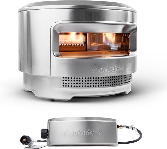 Solo Stove Pi Pizza Oven, Wood & Gas Burner | Incl. Stainless Steel Outdoor Pizza Maker, Wood Bur... | Amazon (US)