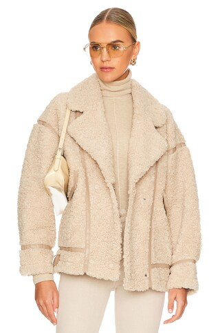 LAMARQUE Badu Jacket in Beige from Revolve.com | Revolve Clothing (Global)
