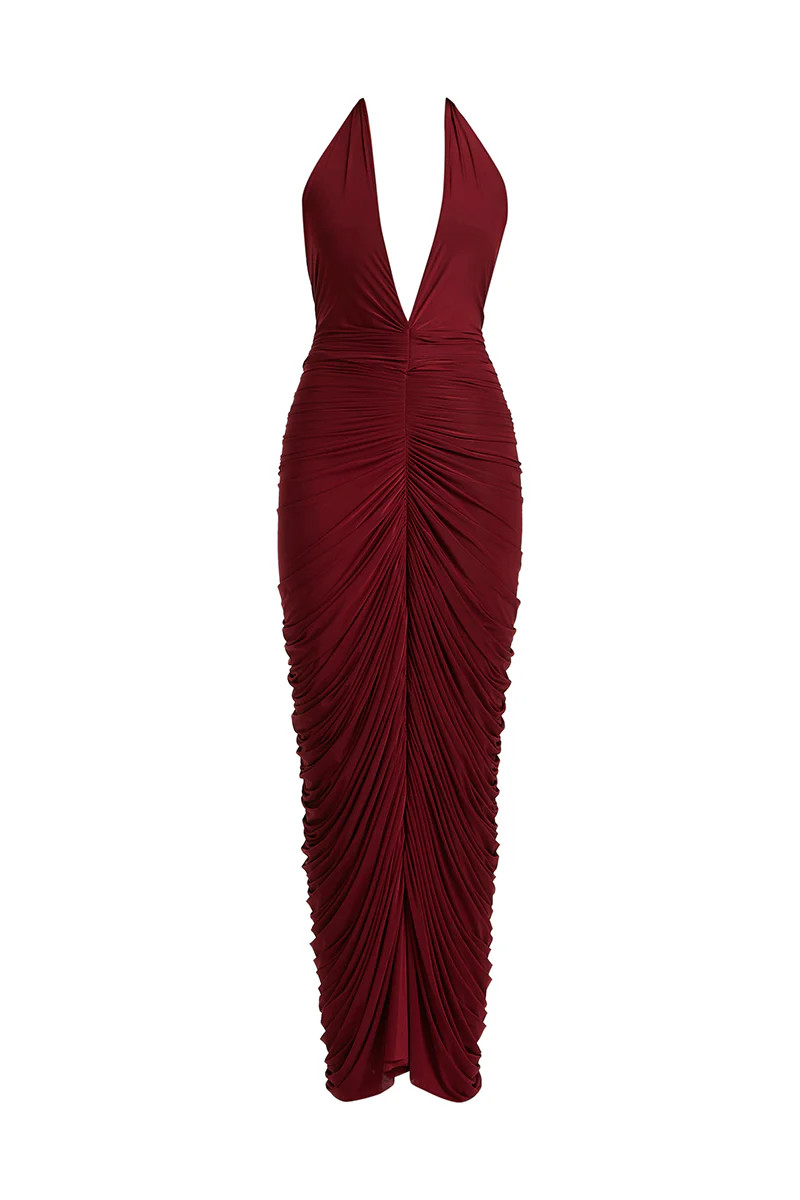 SUSAN V NECK MAXI DRESS | Deme by Gabriella | CULT MIA | CULT MIA UK LTD