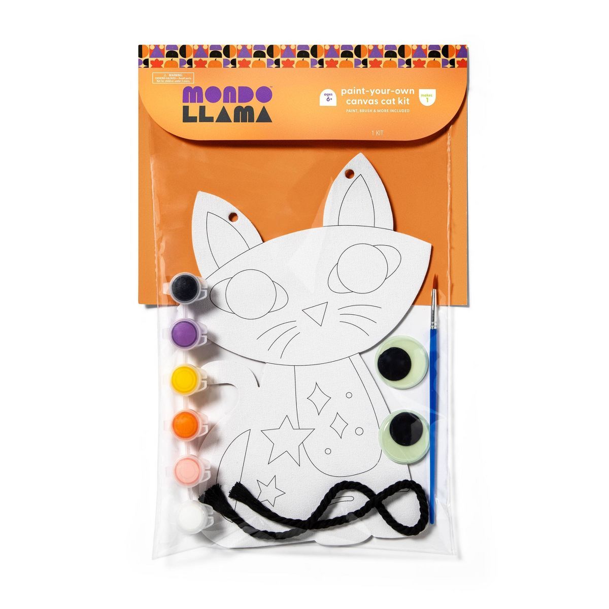 Halloween PYO Canvas Cat Kit - Mondo Llama™ | Target