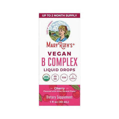 MaryRuth's Organic Vitamin B-Complex Vegan Liquid - Tart Cherry - 1 fl oz | Target