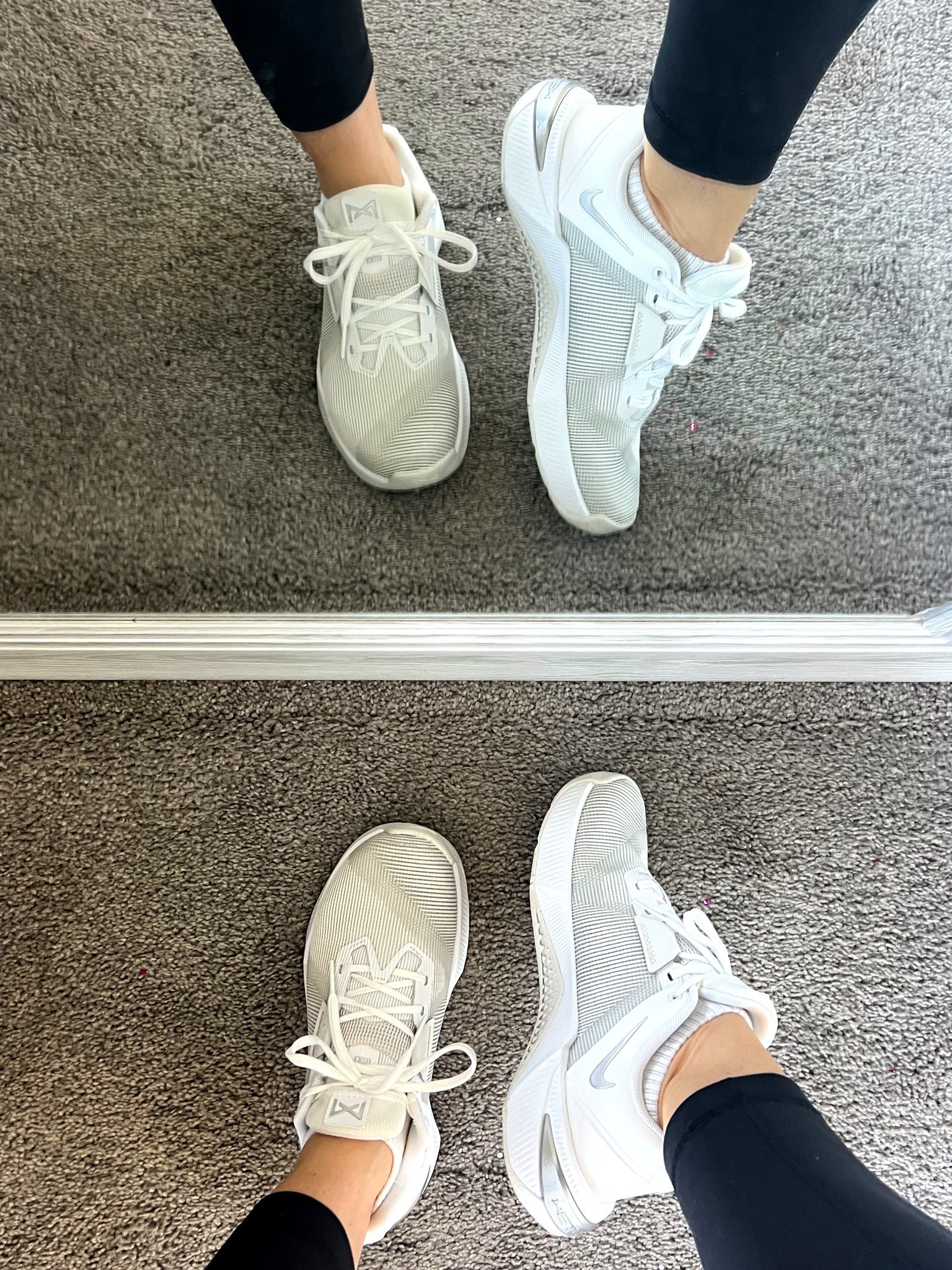 I searched and searched for a training shoe that was super sturdy, very comfortable, and good for workouts like strength training, HIIT and more. I learned long ago that running shoes are typically terrible for strength training but a lot of workout shoes are designed for running. I am prioritizing balance and stability with my at home training and my shoes make a huge difference  I found these and love them! They come in lots of colors but I liked this white/silver neutral. Check them out if you’re looking for a great training shoe. 👟 

#LTKShoeCrush #LTKGiftGuide #LTKActive