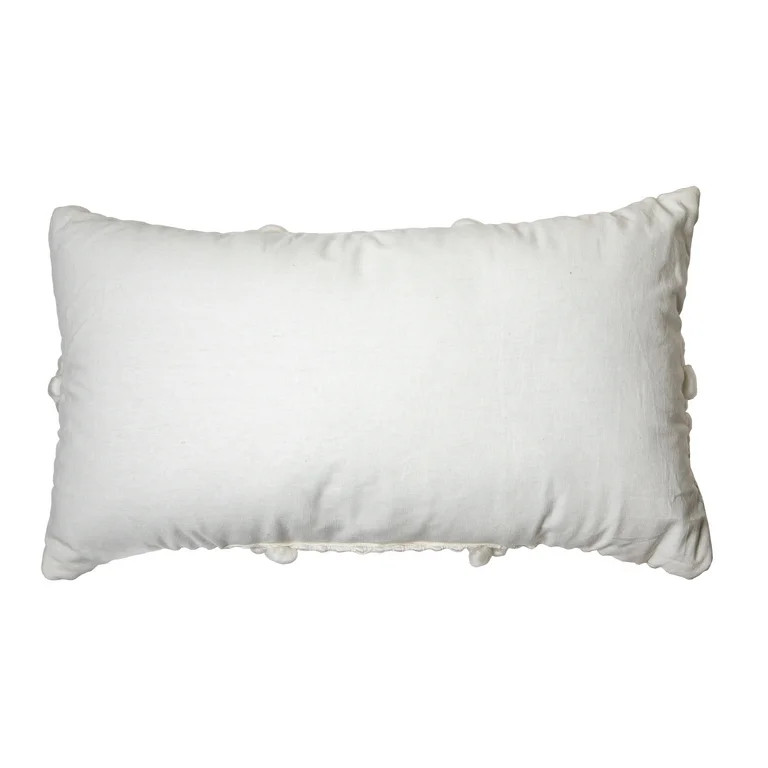 Better Homes & Gardens, Tufted Diamond Oblong Decorative Throw Pillow, 14”x24”, White | Walmart (US)