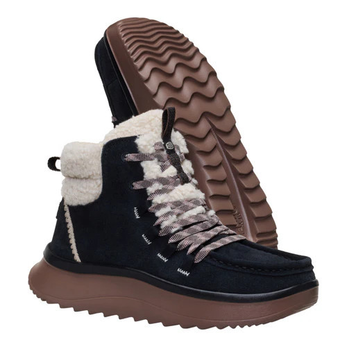 Wendy Peak Apres Suede Cozy Stitch - Tan | HEYDUDE