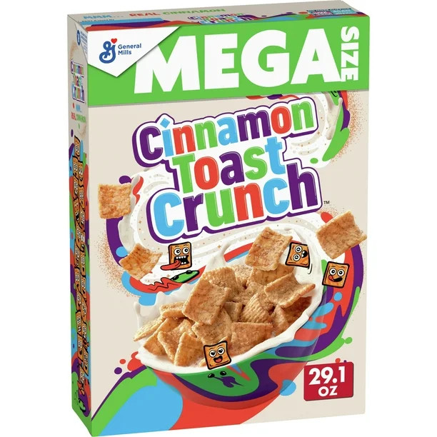 Original Cinnamon Toast Crunch Breakfast Cereal, 29.1 OZ Mega Size Box | Walmart (US)