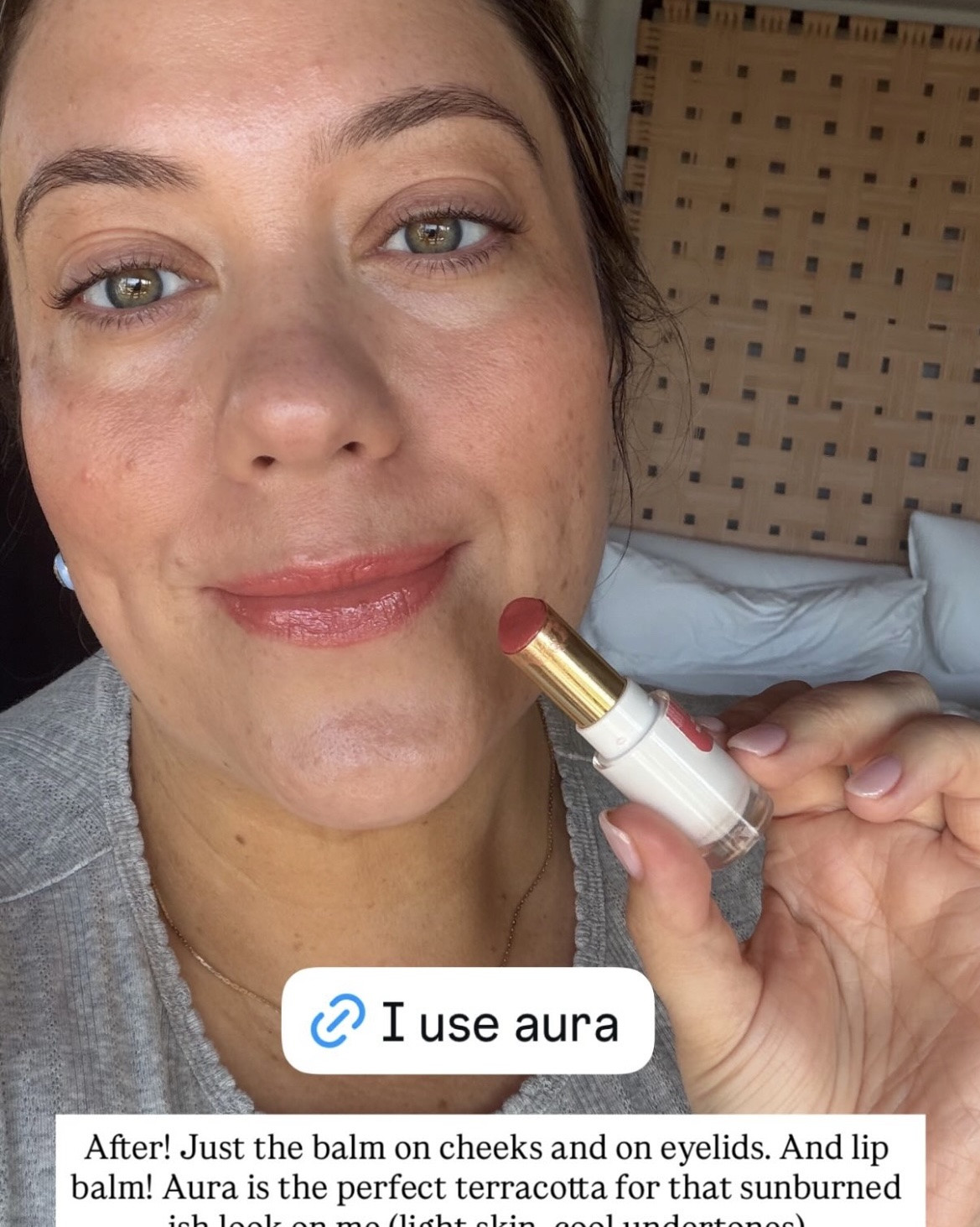Obsessed with the Versed Everything Balm in Aura for the perfect sun-kissed vacation glow. It’s like a blush and bronzer in one, and I just used a dab on my cheeks and eyelids. This shade is low in stock for good reason! I have slightly cool undertones for reference.

#LTKBeauty