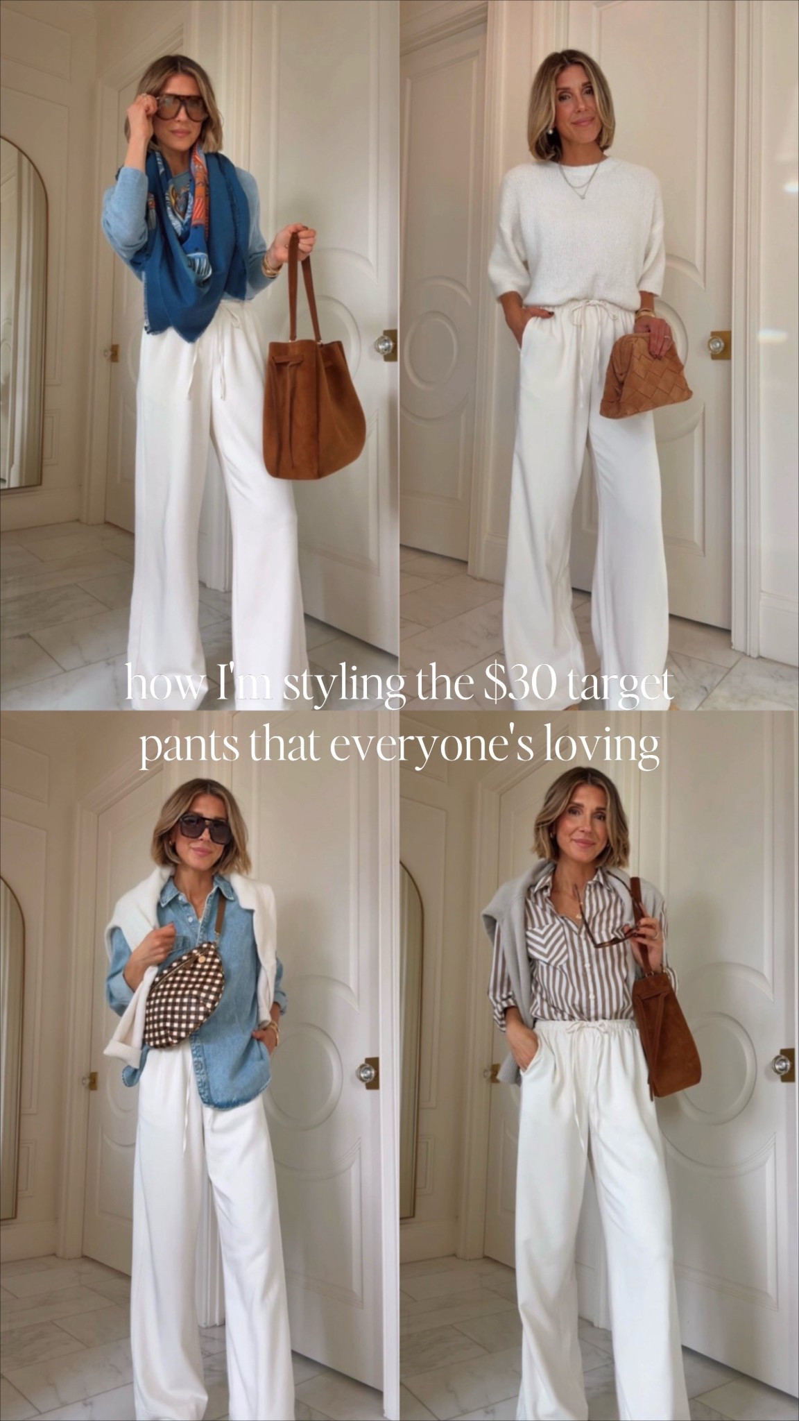 How I'm styling these target wide leg pants -
I'm 5'7 wearing size small fits tts 