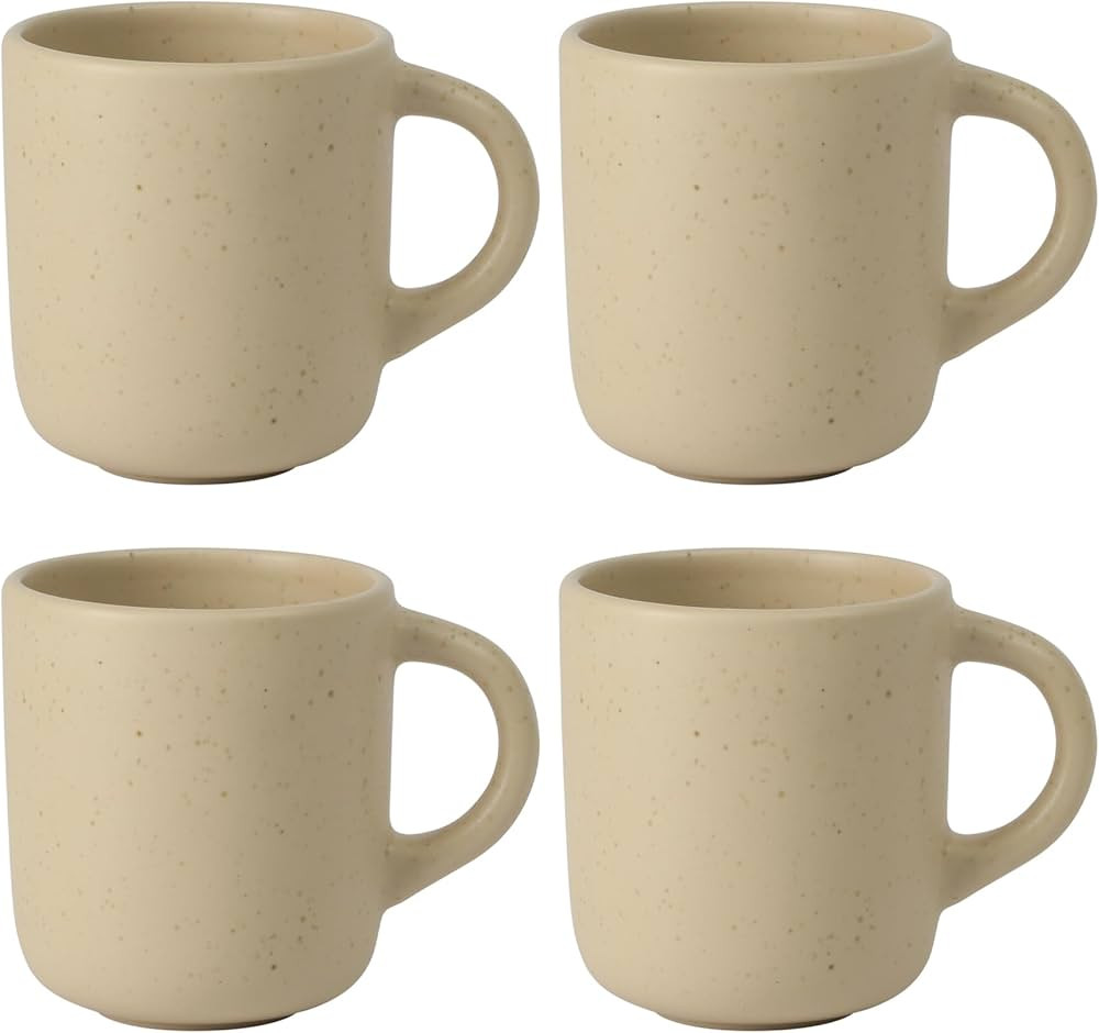 Bloomhouse Corsica Clay 4 Piece Mug Set - Cappuccino Cream | Amazon (US)