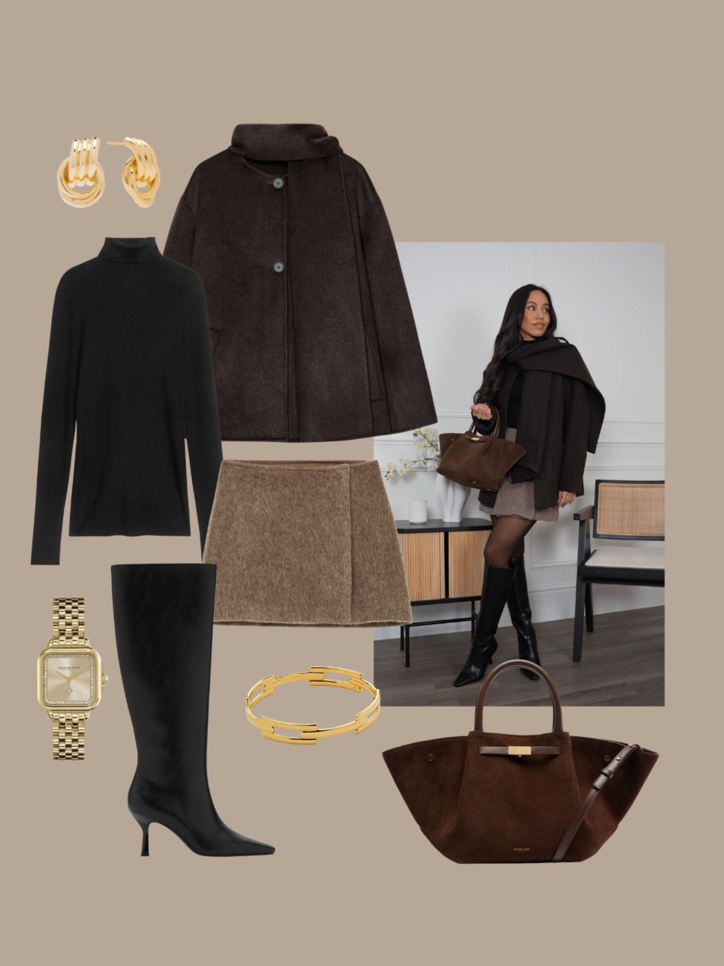 A winter’s day outfit for getting hot chocolate ☕️ cute and cosy brown scarf jacket, skirt and knee high boots. Skirt is old Arket, similar linked below

#LTKwinter #LTKstyletip #LTKfestive