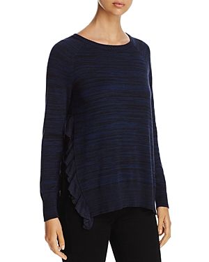 Heather B Ruffled Side-Slit Sweater | Bloomingdale's (US)