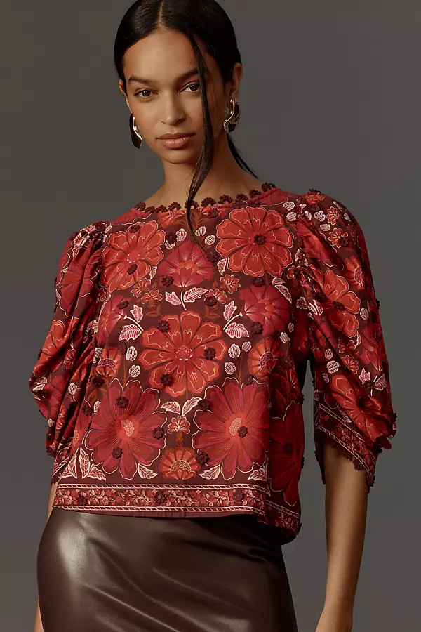 Gigi Tapestry Blouse | Anthropologie (US)