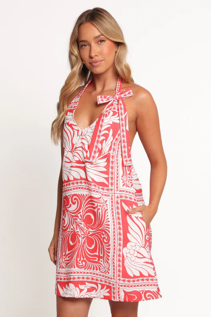 Nicoletta Mini Dress - Red | Petal & Pup (US)