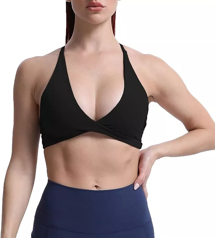  Unthewe Workout Sports Bra for Women Backless Padded