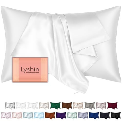 Silk Pillow Cases King Size with Hidden Zipper, Mulberry Silk Pillowcase for Hair and Skin, Smooth and Soft Breathable Cooling Silk Satin Pillow Covers for Sleeping, Gifts for Women, Pure White | Amazon (US)