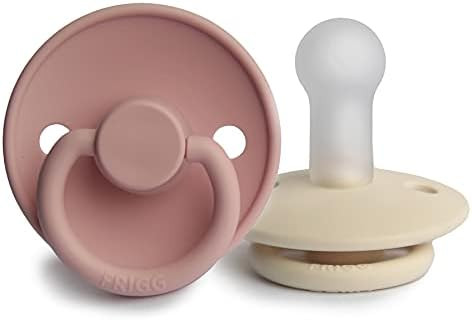 FRIGG Silicone Baby Pacifier | Made in Denmark | BPA-Free (Blush/Cream, 6-18 Months) | Amazon (US)