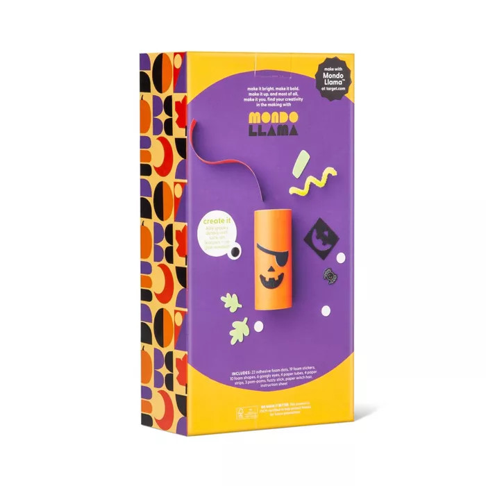 Halloween Character Paper Tube Craft Kit - Mondo Llama™ | Target