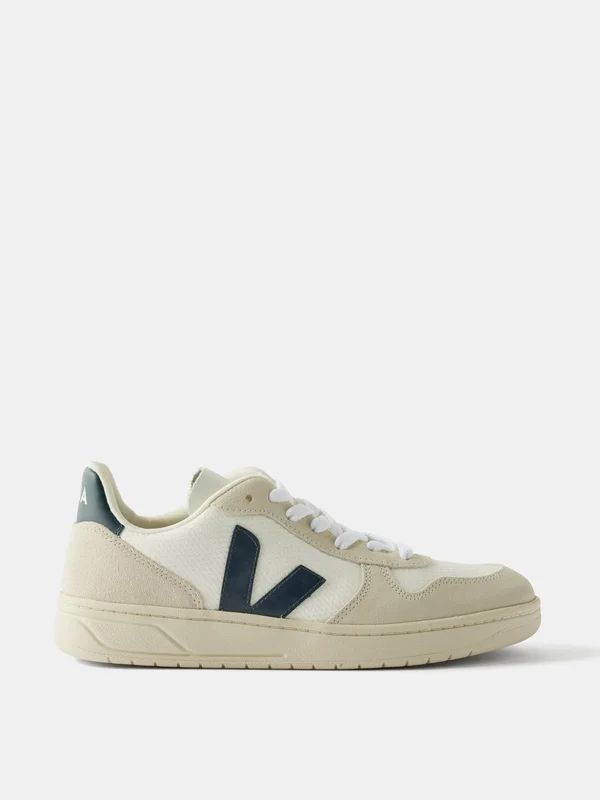 V-10 suede and mesh trainers | Veja | Matches (UK)