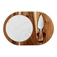 Hecef Cheese Board Set, Acacia Wood Charcuterie Board with Cheese Knife, Marble Board - Walmart.c... | Walmart (US)