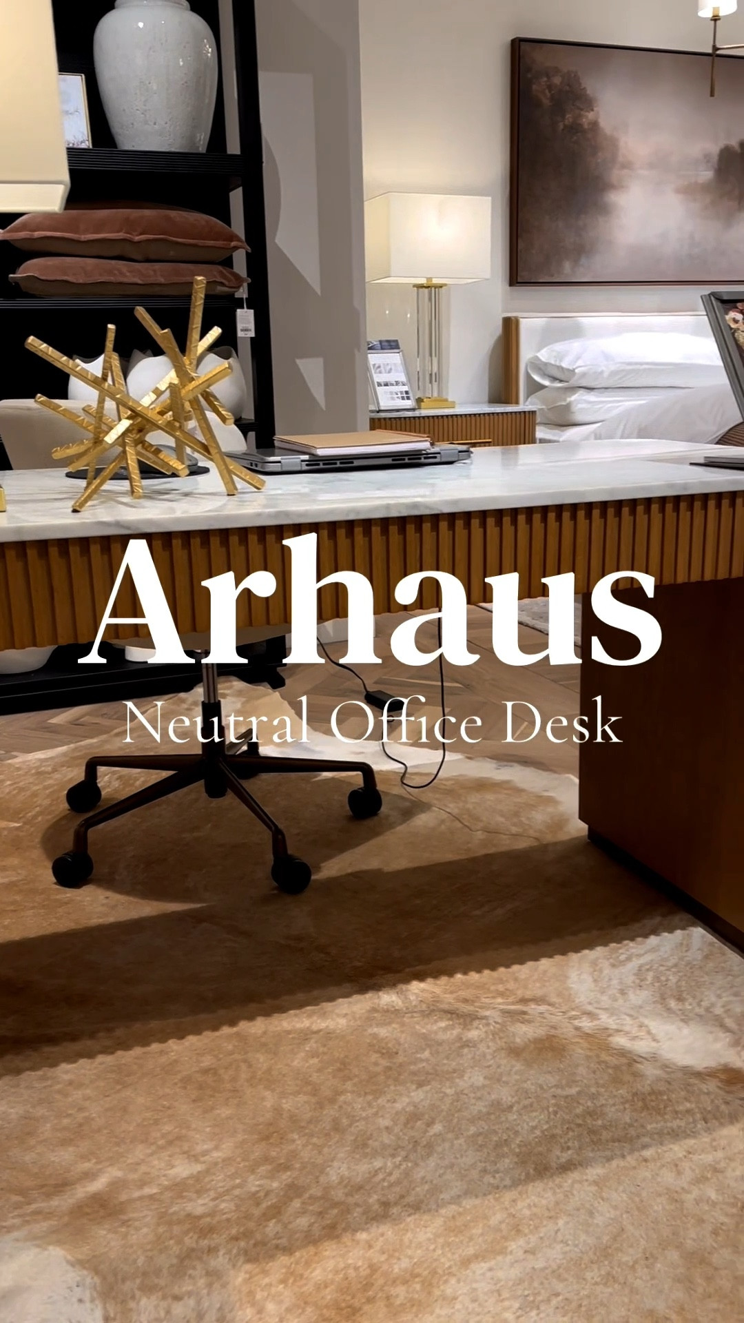 The perfect neutral desk for a soft, elevated office space 😍

This fluted writing desk with a marble top is such a statement piece while still feeling timeless and clean. If you’re designing a luxury-inspired home office, this is one of those anchor pieces that pulls everything together.

#LTKmomlife #LTKHome