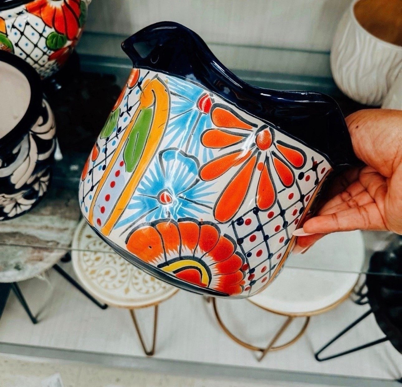 Colorful ceramic pot for flowers! So gorgeous and vibrant! 

#LTKHome

#LTKHome