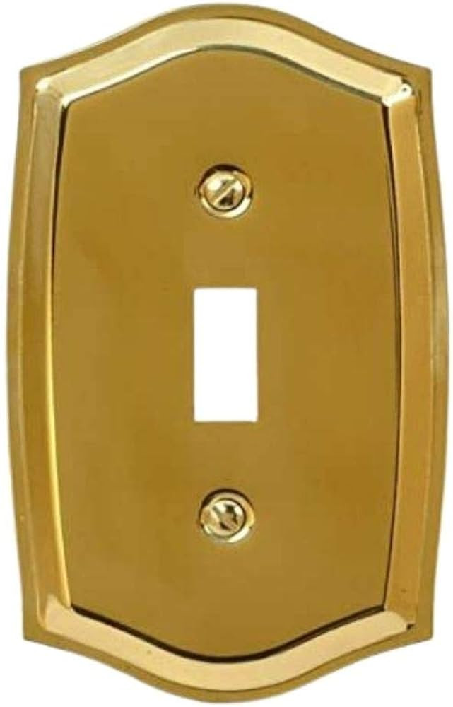 Colonial Solid Stamped Brass Switch plate, Wall plate, Cover 10-104T | Amazon (US)