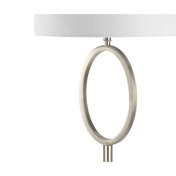 April 61" Metal LED Floor Lamp by JONATHAN Y - 61" H x 15" W x 15" D - Brass Gold | Bed Bath & Beyond