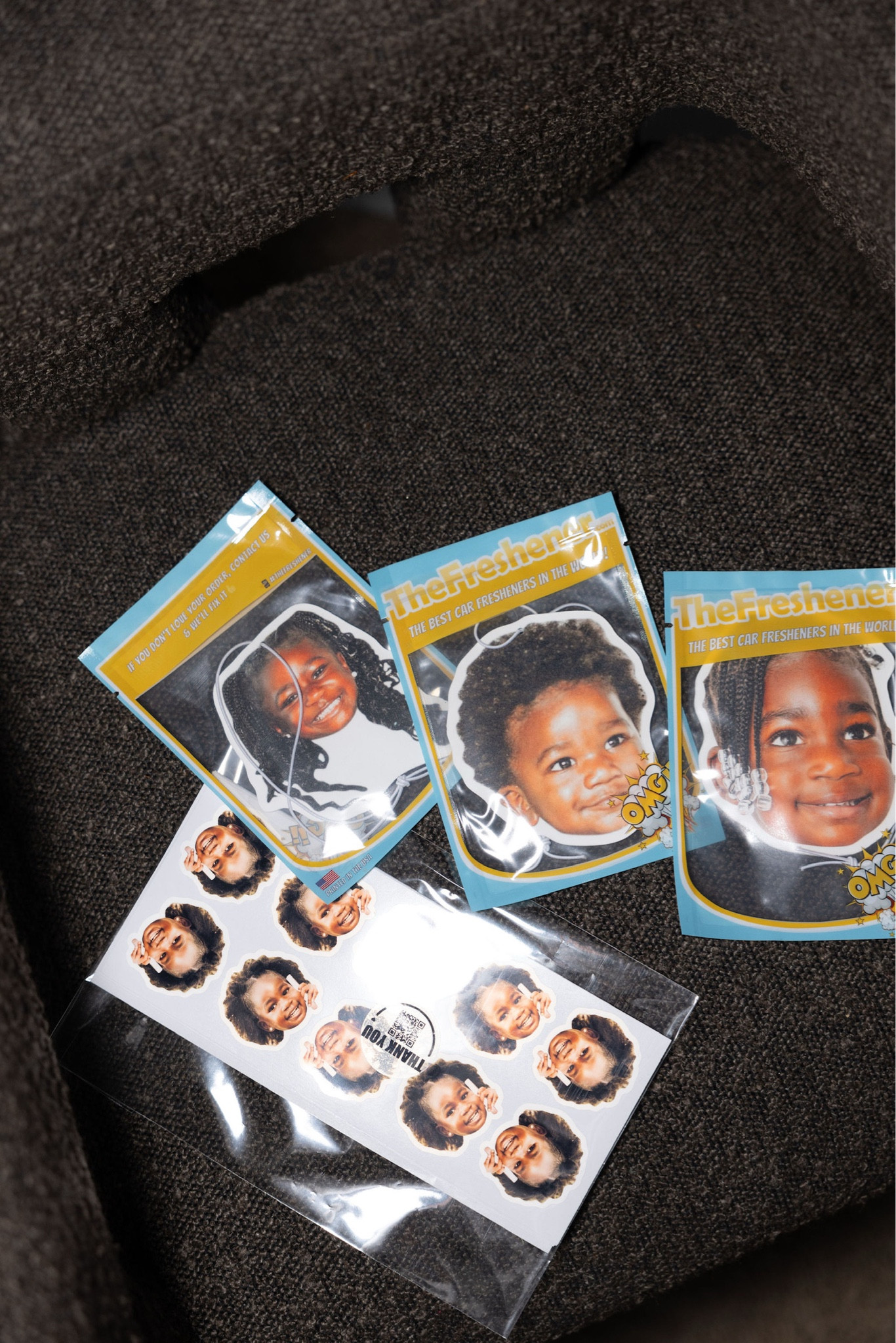 Custom car air fresheners and replenished my face stickers with updated pics! Would make great stocking stuffers for holiday season!!

#LTKFindsUnder50 #LTKHoliday #LTKFamily