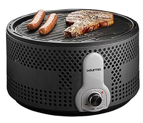 Gourmia GBQ330 Portable Charcoal Electric BBQ Grill - Great for Camping - 90% Smoke Reduction Bar... | Amazon (US)