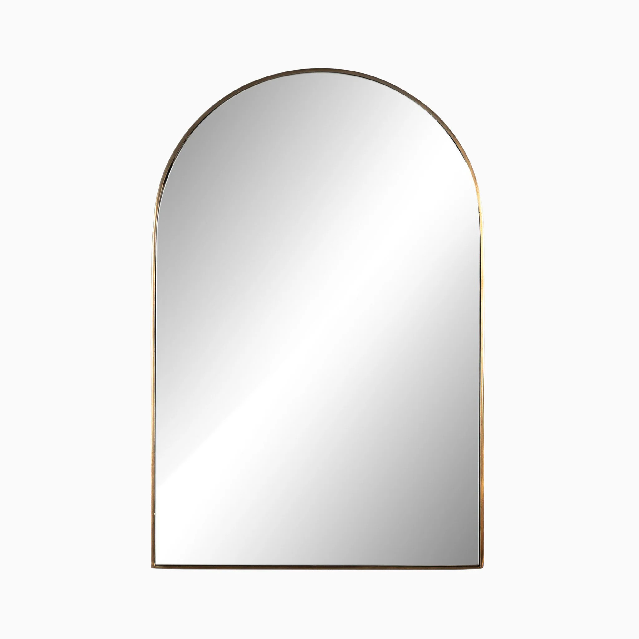 Esmeralda Small Mirror in Polished Brass | Edward Martin