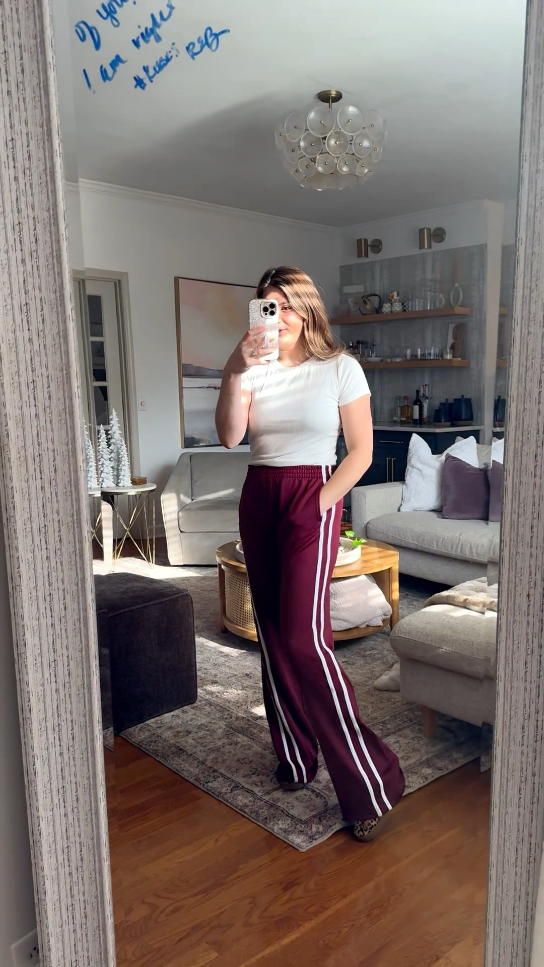 Track pants that are SO comfortable! The waist band isn’t too tight and very slim fitting! Loves these nuuds lounge pants and basic white t shirt 

#LTKGiftGuide #LTKootd #LTKdayinmylife