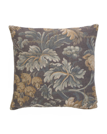 24x24 Forest Song Jacobean Floral Tapestry Oversized Pillow | TJ Maxx