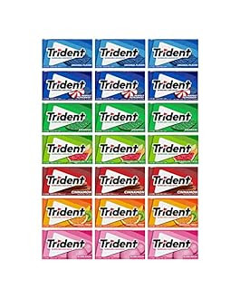 Trident Sugar Free Gum Variety Pack, 21 Packs of 14 Pieces (294 Total Pieces) | Amazon (US)