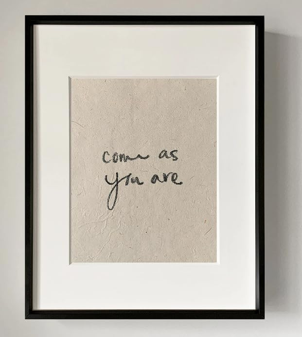 Come As You Are - Wall art, Minimalist wall décor, Modern sketch, Abstract art, Prints, Home or ... | Amazon (US)