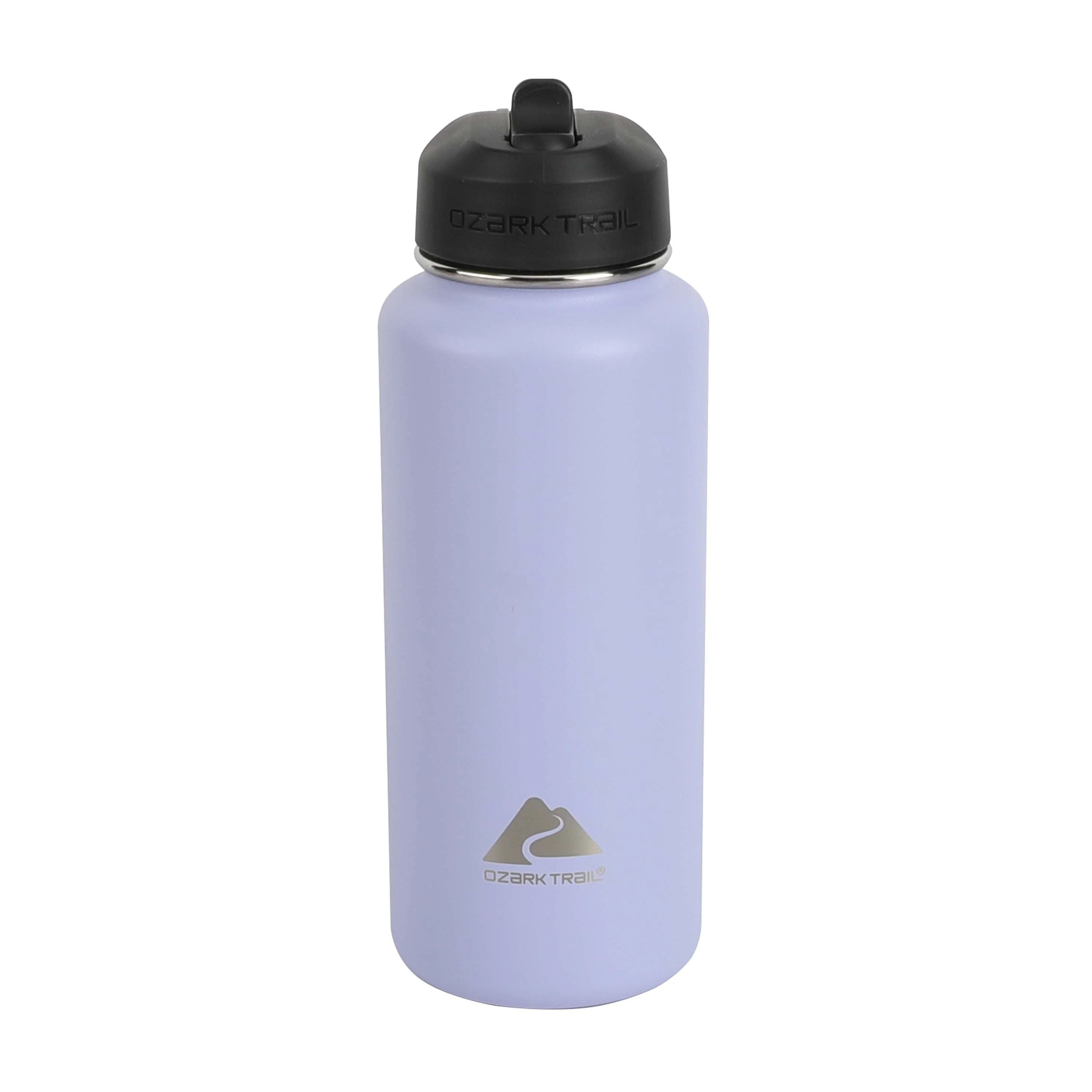 Ozark Trail 32 fl oz Purple Insulated Stainless Steel Wide Mouth Water Bottle, Loop Handle, Flip ... | Walmart (US)