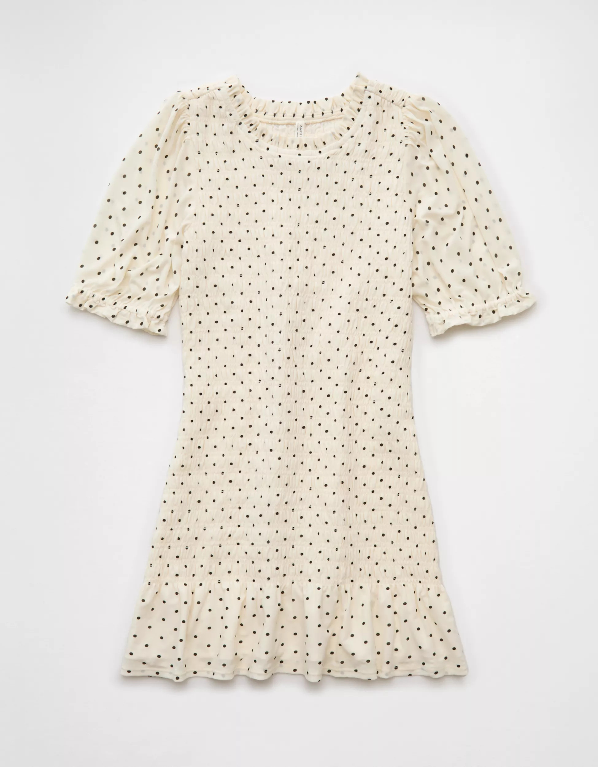 AE Puff Sleeve Smocked Mini Dress | American Eagle Outfitters (US & CA)