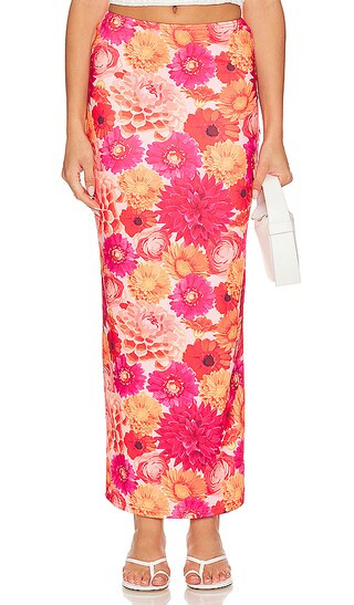 Bella Maxi Skirt in Pink Multi | Revolve Clothing (Global)