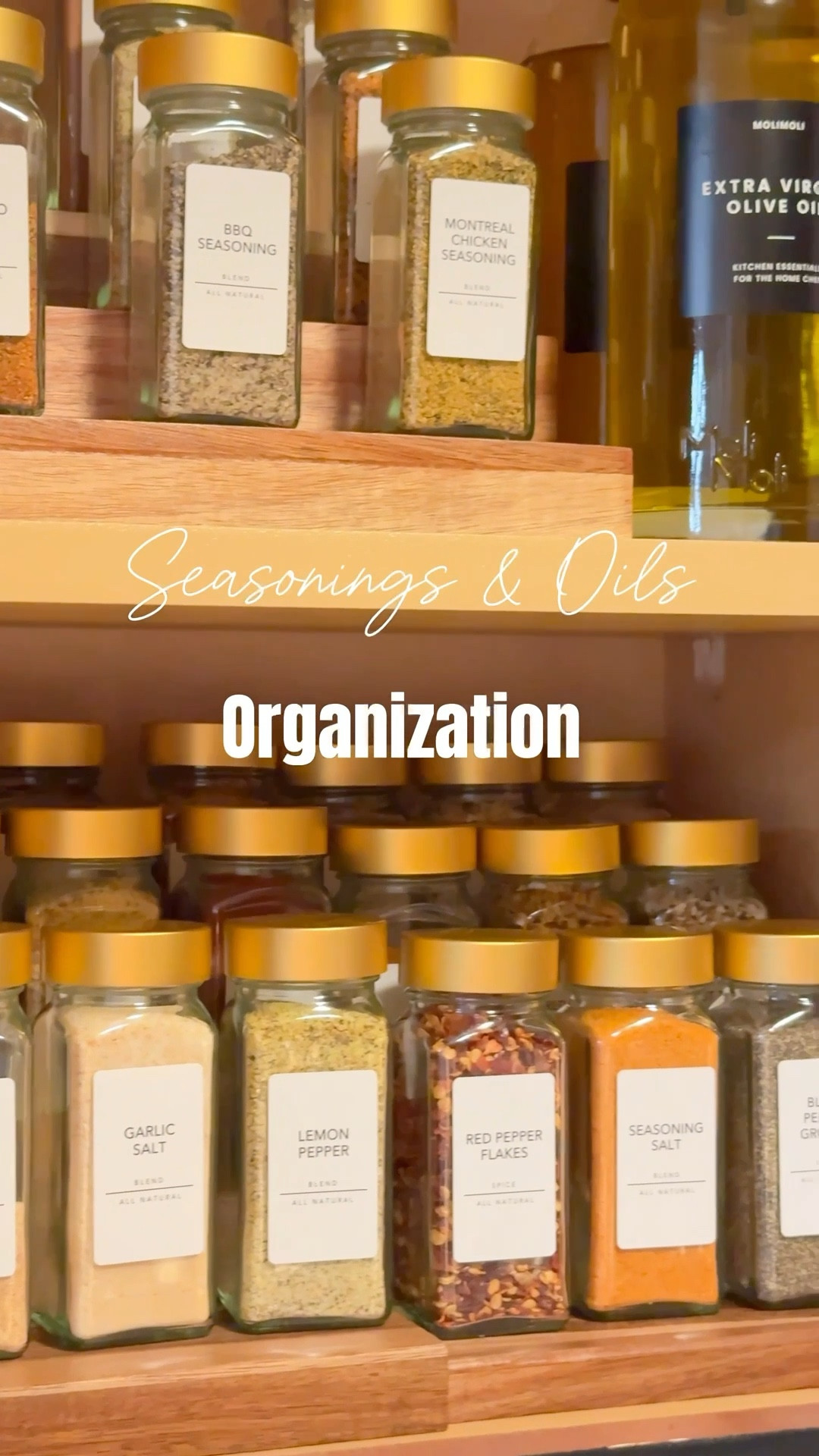 My fav seasoning containers! I like these ones because they come with the shaker tops and labels. Just found the black ones listed below as well with the tops tables. 
The oil containers are perfect as well. I use it everyday with cooking and it has a nice pour. 
#seasoning #kitchenorganization #home #pantryorganization #seasoningorganization #oilorganization #oilcontainers #spicejars #kitchencabinetorganizing #kitchen 

#LTKFindsUnder50 #LTKHome #LTKFamily