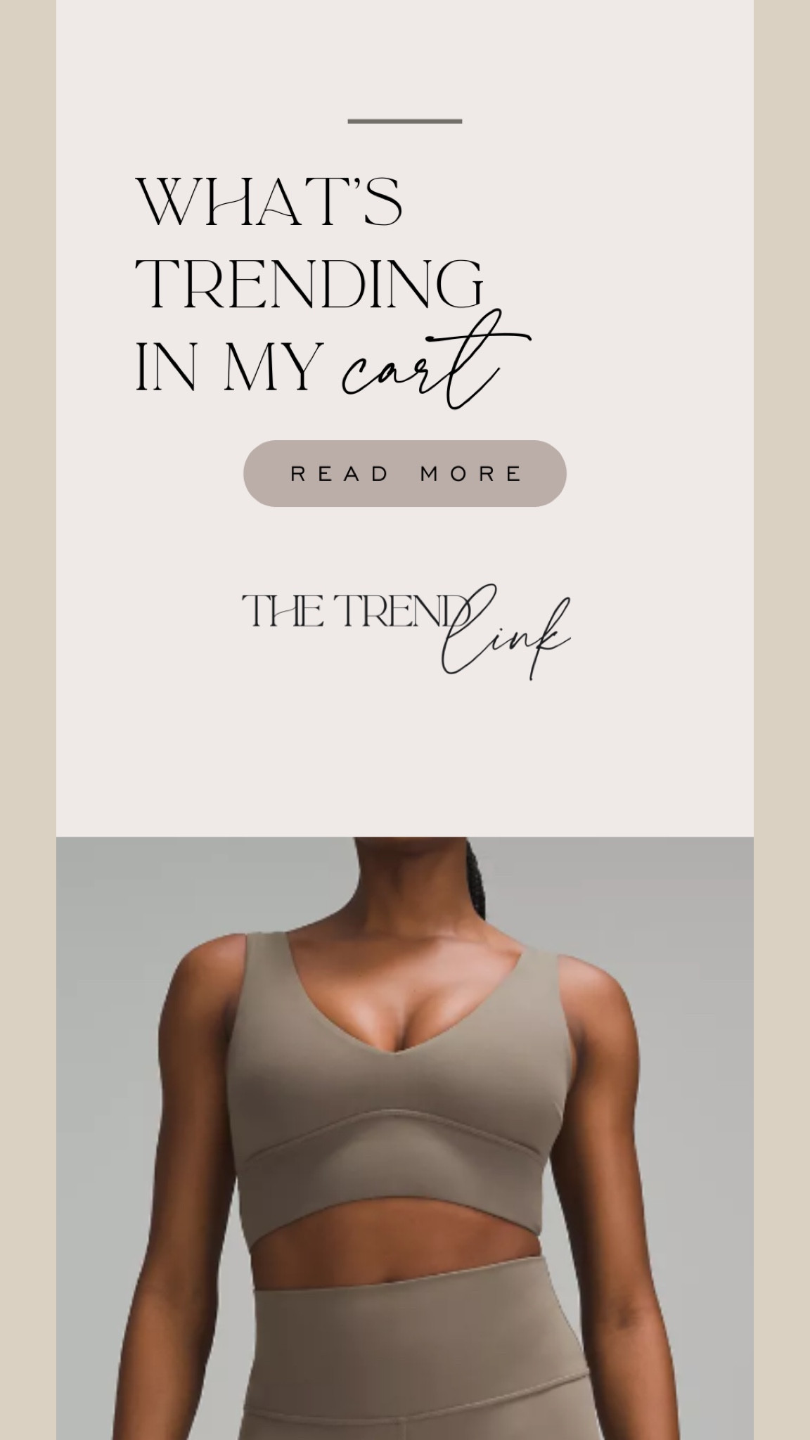 Favorite bra top is on sale in Nomad 🔥

#LTKfitness #LTKActive #LTKsalealert