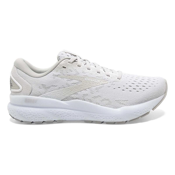 Women's Brooks Ghost 16 Running Shoes 6.5 White/White/Grey | Scheels