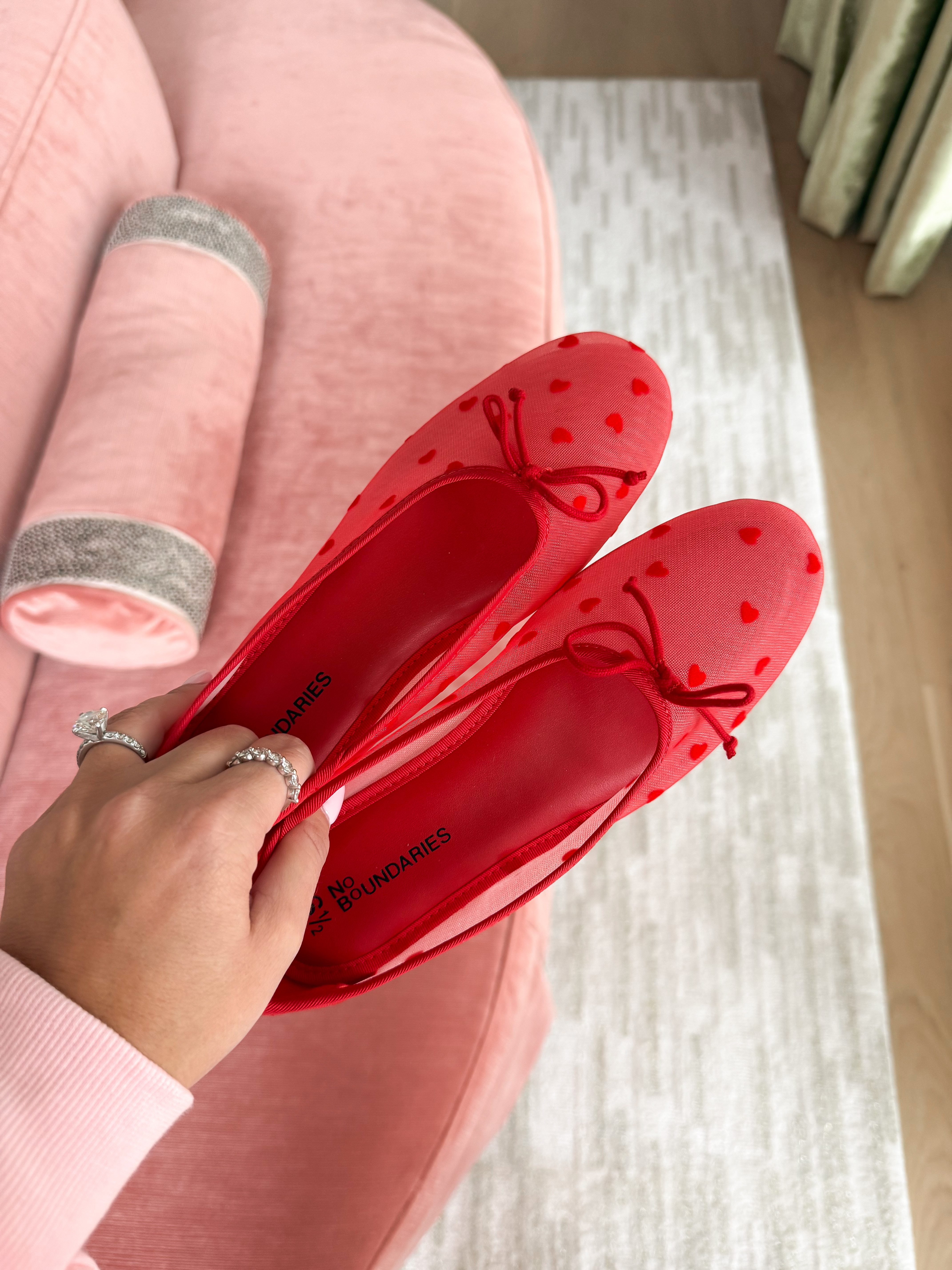 Women heart printed ballet flats  

#LTKgrwm #LTKootd