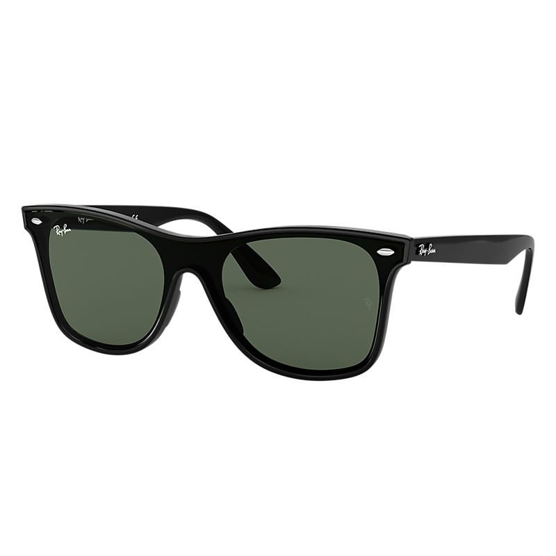 Ray-Ban Blaze Wayfarer Black Sunglasses, Green Lenses - Rb4440n | Ray-Ban (US)