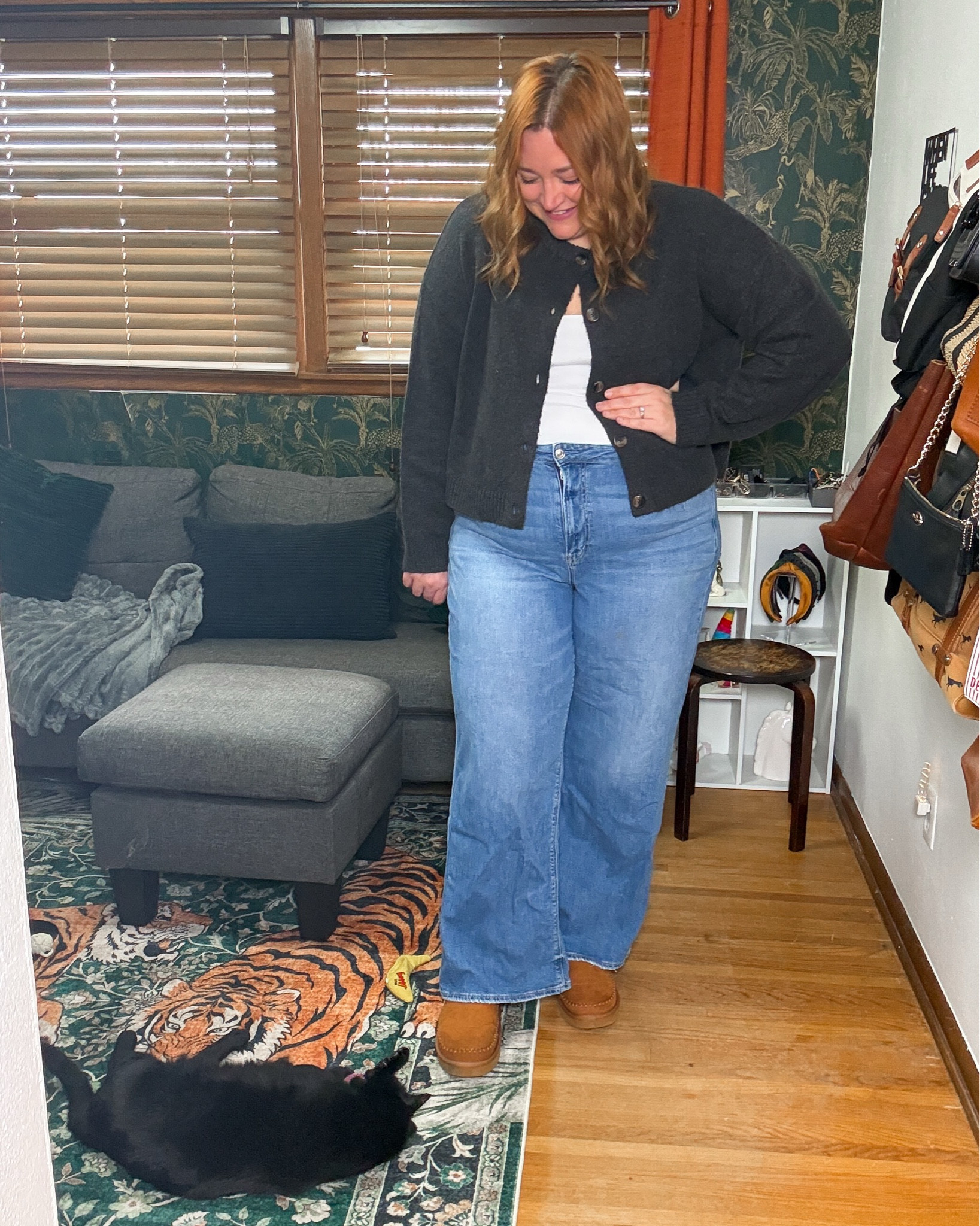 Boxy cardigan meets wide leg pant - the spring look I’ve fallen in love with.

#LTKPlusSize #LTKMidsize #LTKTall