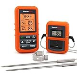 ThermoPro TP20 Wireless Remote Digital Cooking Food Meat Thermometer with Dual Probe for Smoker Gril | Amazon (US)