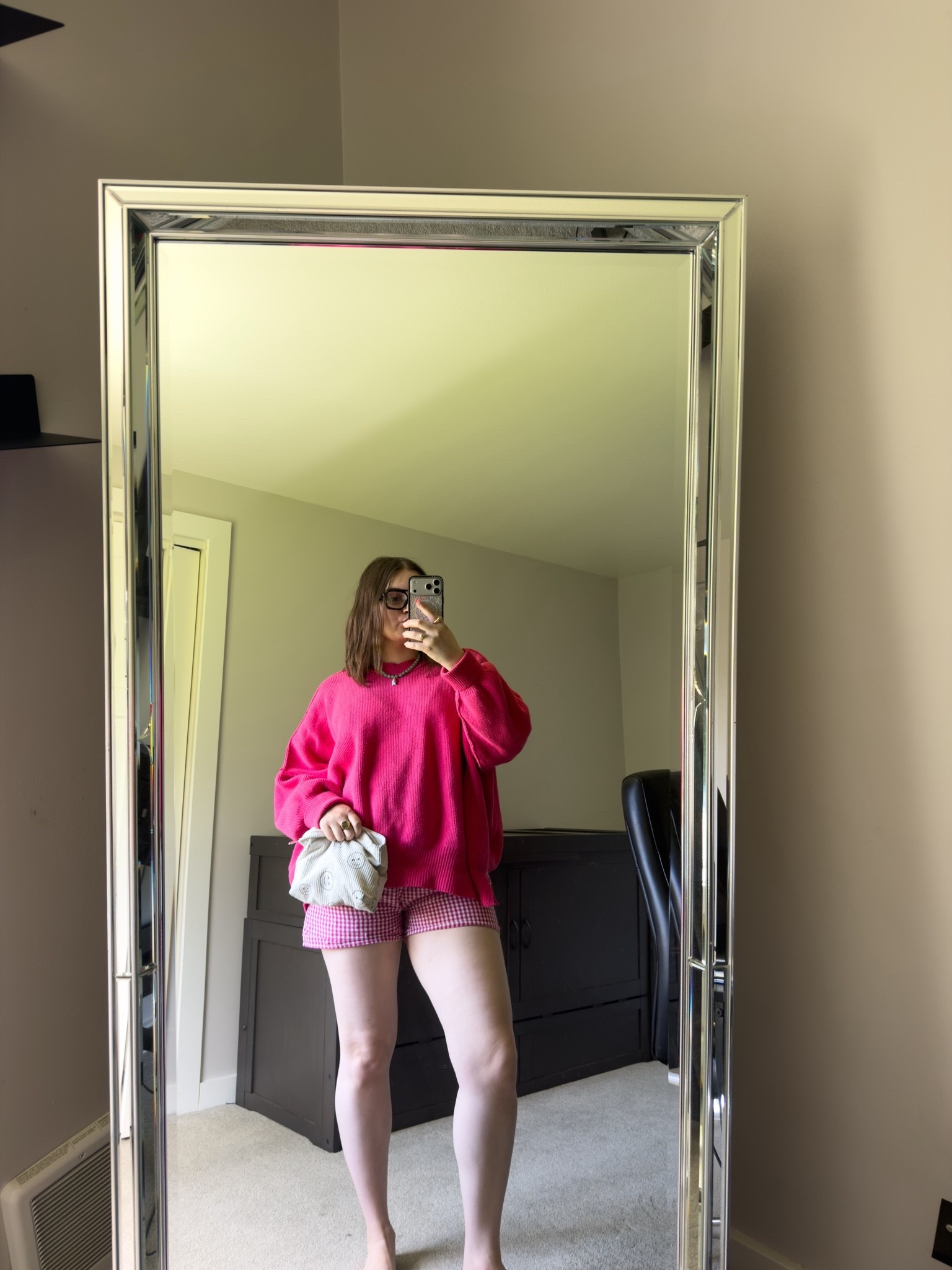 Cozy work from home look! Also wore this out to a meeting 🙂‍↔️

I’m wearing a S sweater and L shorts

#LTKMidsize #LTKootd #LTKWorkwear