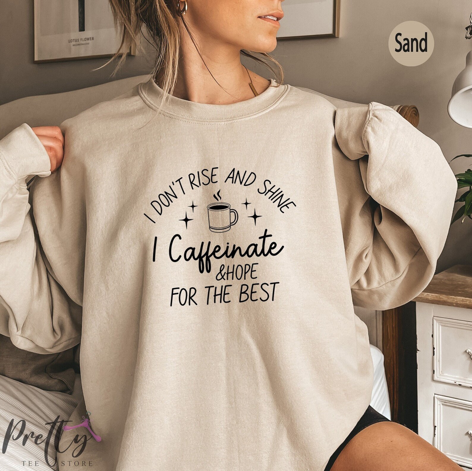 I Don't Rise & Shine I Caffeinate and Hope for the Best - Etsy | Etsy (US)