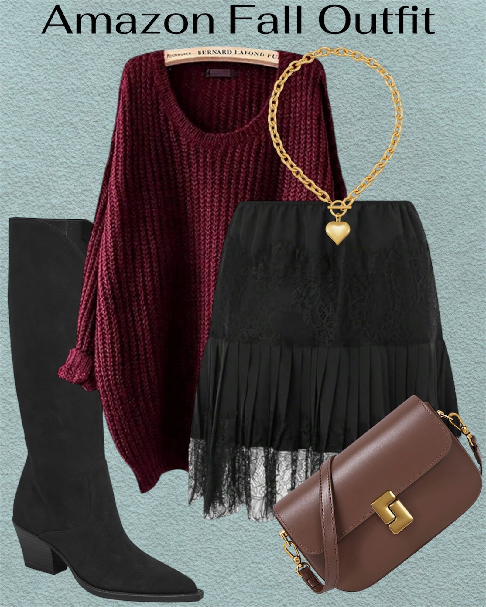 Amazon fall outfit idea: oversized sweater, layering lace skirt, tall boots, crossbody bag and chunky necklace.



Cozy fall outfit, comfy fall outfit, Amazon fa fashion finds, oversized sweater outfit, fall sweater, cowboy boots outfit, tall boots outfit, fall boots 

#LTKSeasonal #LTKItBag #LTKShoeCrush