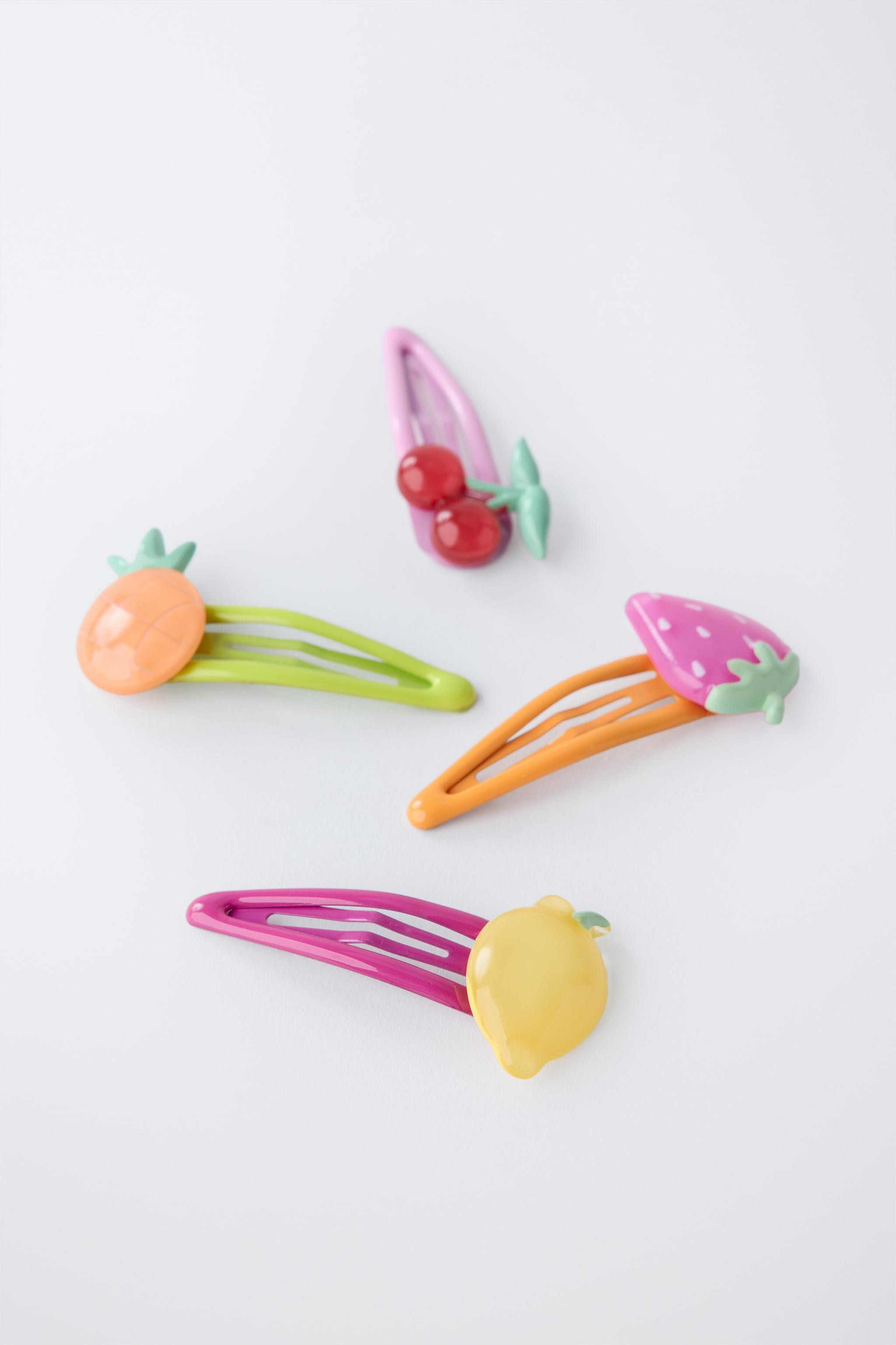 PACK OF FOUR FRUIT CLIPS | Zara US